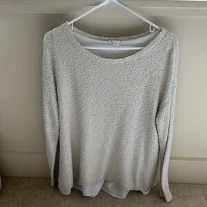 Club Monaco Off white/ white sweater with built in blouse